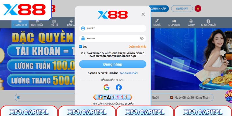 Duy trì đăng nhập X88 giúp bạn tối ưu trải nghiệm