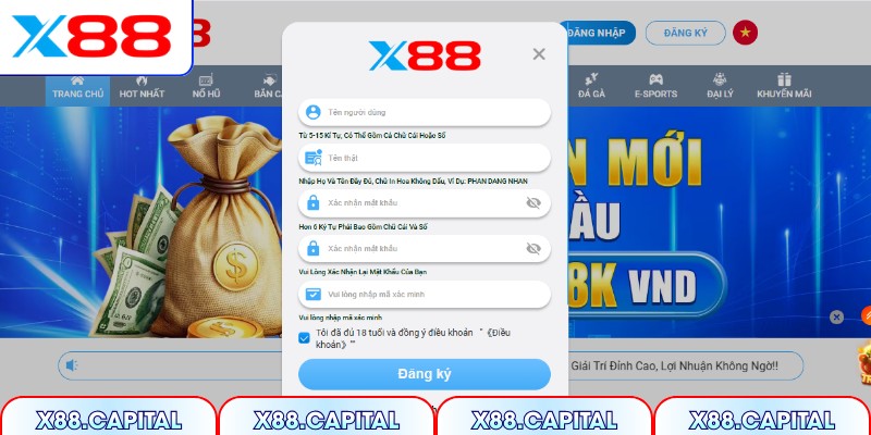 Những yêu cầu bắt buộc để đăng ký X88 thành công
