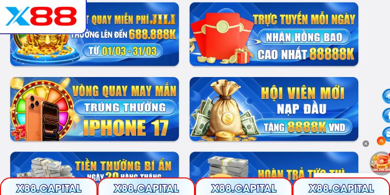 Tổng quan chương trình khuyến mãi X88 hấp dẫn